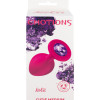 Анальная пробка Emotions Cutie Medium Pink dark purple crystal 4012-02Lola