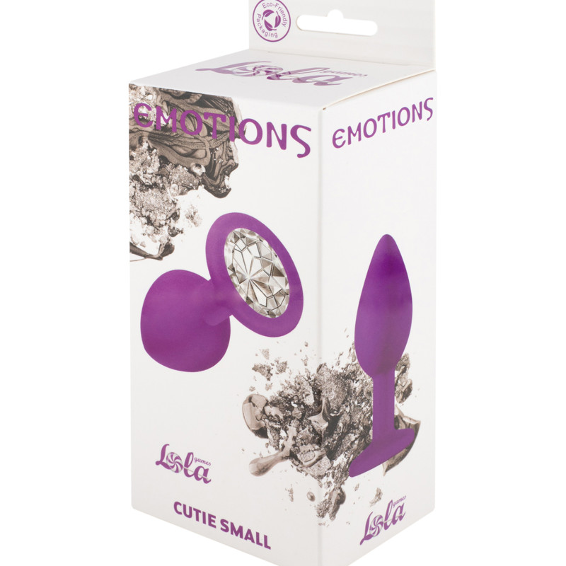 Анальная пробка Emotions Cutie Small Purple clear crystal 4011-04Lola