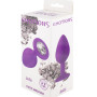Анальная пробка Emotions Cutie Medium Purple clear crystal 4012-06Lola