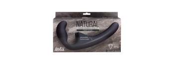 Гнущийся безремневой страпон Natural Temptation Black 5011-02lola