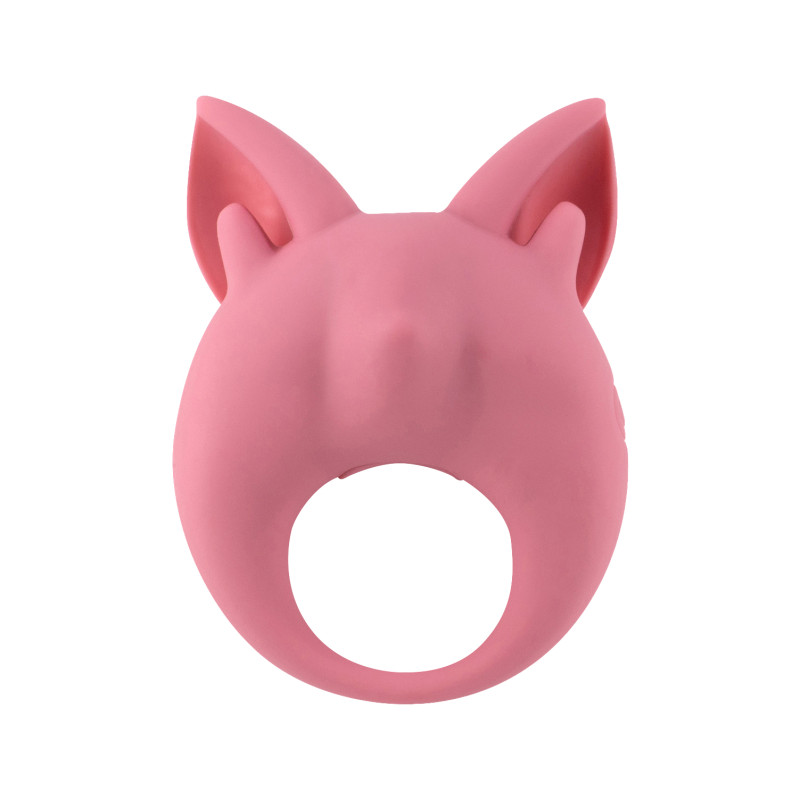 Перезаряжаемое кольцо для клиторальной стимуляции MiMi Animals Kitten Kiki Pink 7200-01lola
