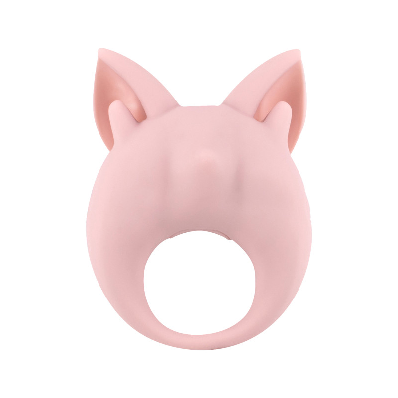 Перезаряжаемое кольцо для клиторальной стимуляции MiMi Animals Kitten Kiki Light Pink 7200-02lola