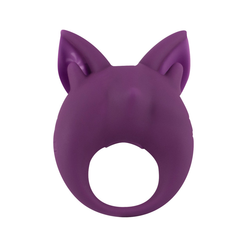 Перезаряжаемое кольцо для клиторальной стимуляции MiMi Animals Kitten Kiki Purple 7200-03lola