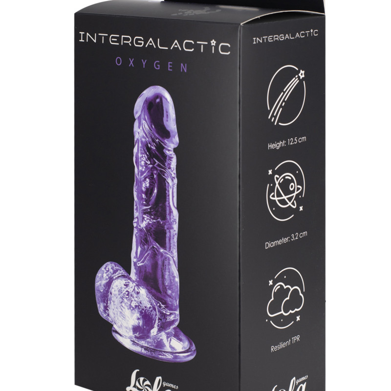 Прозрачный дилдо Intergalactic Oxygen Purple 7084-02lola