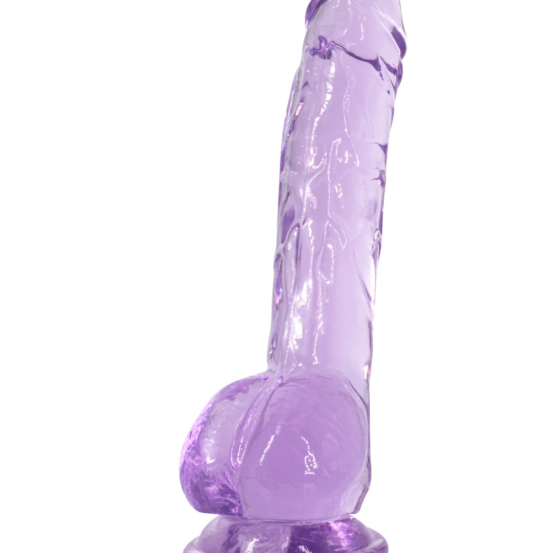 Прозрачный дилдо Intergalactic Luminous Purple 7086-02lola