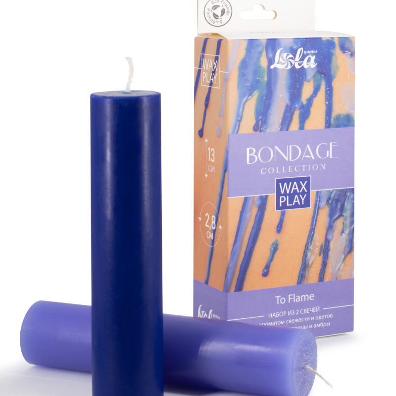 Набор из 2 Wax Play свечей Bondage To Flame 1067-02lola