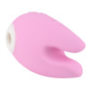 Розовый силиконовый вибратор с вакуумно-волновой стимуляцией 3463-01