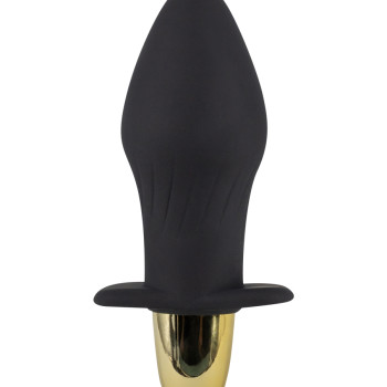 Перезаряжаемая силиконовая анальная пробка с вибрацией 3460-01