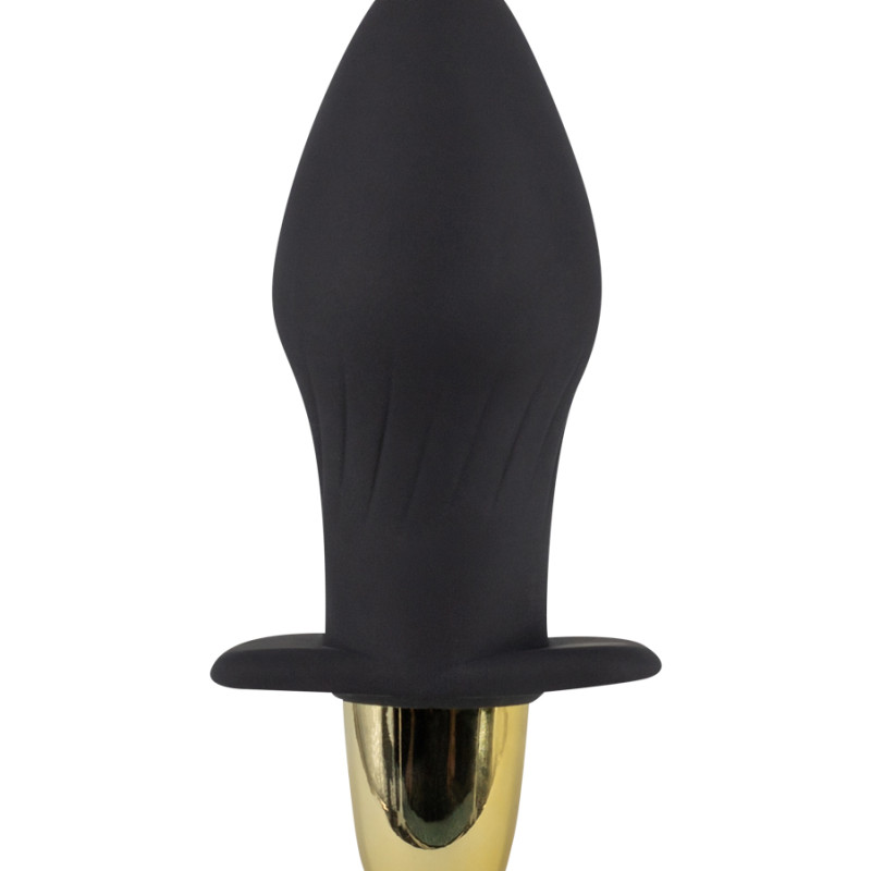 Перезаряжаемая силиконовая анальная пробка с вибрацией 3460-01