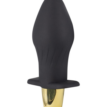 Перезаряжаемая силиконовая анальная пробка с вибрацией 3460-01