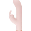 Бежевый силиконовый вибратор-кролик 3461-01