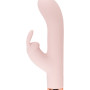 Бежевый силиконовый вибратор-кролик 3461-01