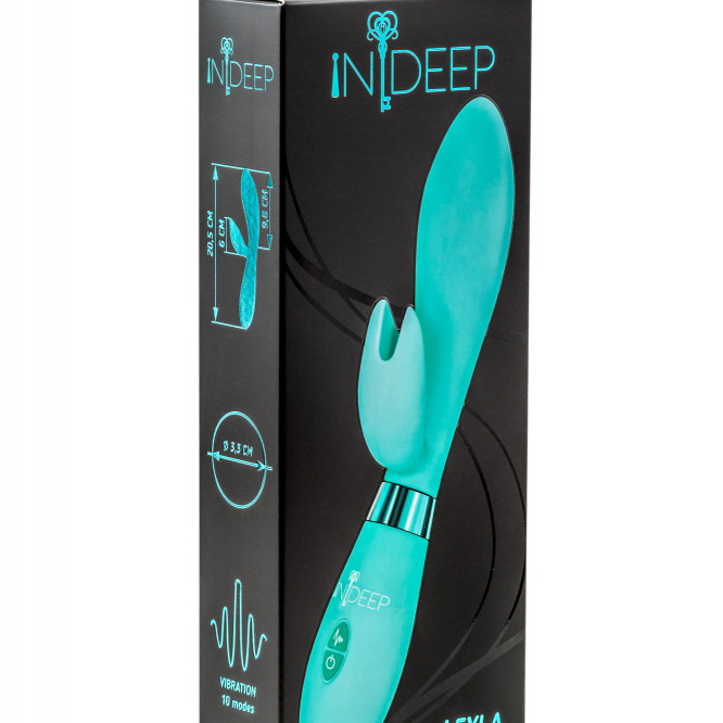 Вибратор Indeep Leyla Turquoise 7701-04indeep