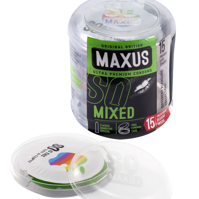 Презервативы микс-набор MAXUS Mixed №15 с кейсом
