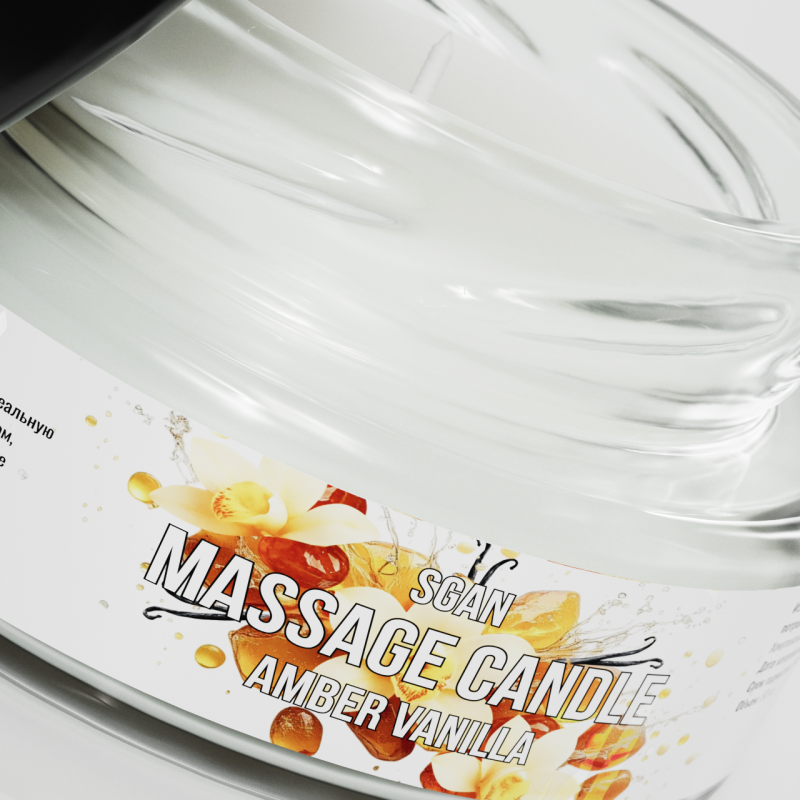 Твёрдое массажное масло SGAN Амбра–ваниль 50 мл 8776sg