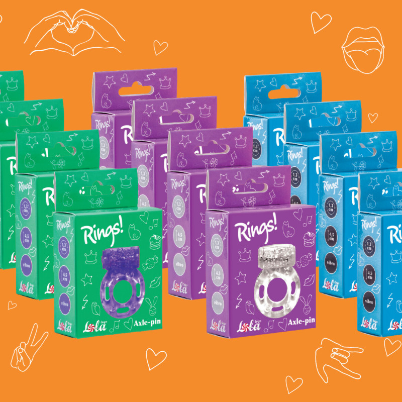 Шоубокс эрекционных колец Rings Axle-pin 12 шт 0122-00lola