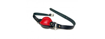 Кляп кожаный черно-красный 60014ars