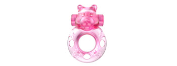 Эрекционное виброкольцо Pink bear BI-010083A
