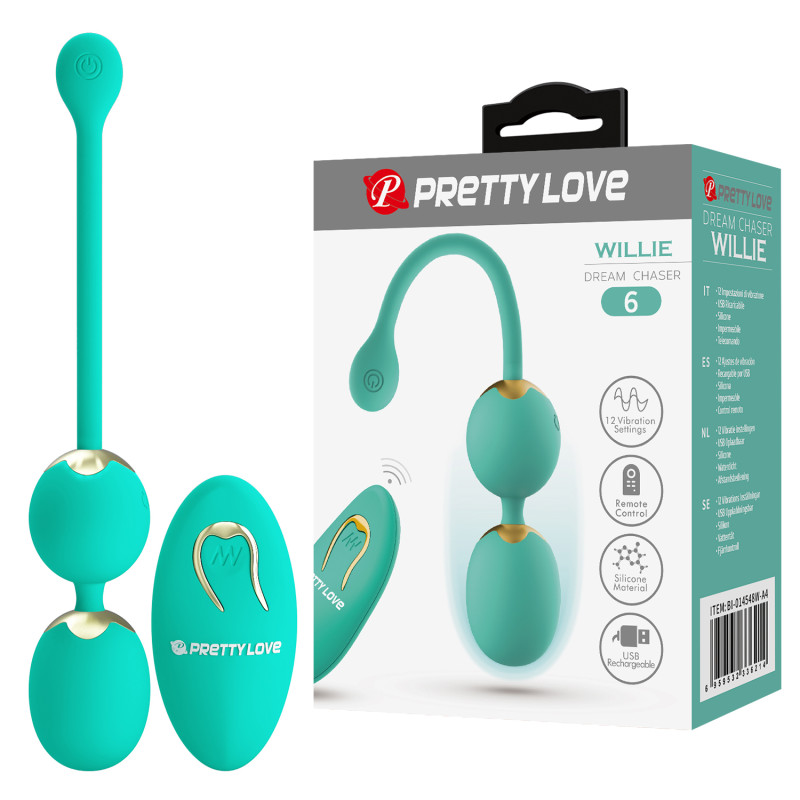 Вагинальные шарики с вибрацией Pretty Love Willie BI-014548W-A4