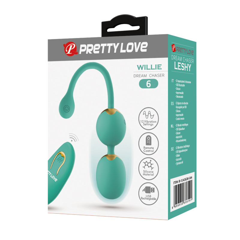 Вагинальные шарики с вибрацией Pretty Love Willie BI-014548W-A4