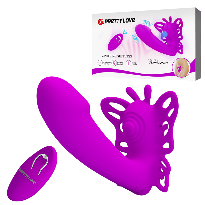 Вибратор с клиторальной и вагинальной стимуляциями Pretty Love BI-014849W