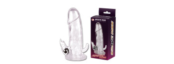 Вибронасадка со стимуляцией клитора и ануса BI-026204