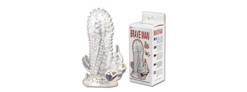 Вибронасадка со стимуляцией клитора и ануса BI-026205