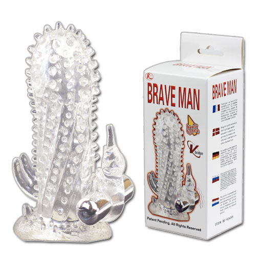 Вибронасадка со стимуляцией клитора и ануса BI-026205