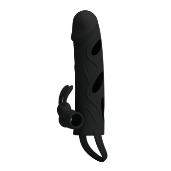 Вибронасадка на пенис черная 5,5