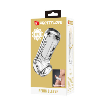 Прозрачная насадка на пенис BI-026267M