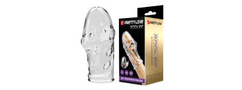 Насадка на пенис прозрачная Pretty Love BI-026289M