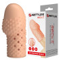 Рельефная насадка на пенис телесная Pretty Love BI-026290