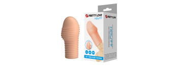 Рельефная насадка на пенис телесная Pretty Love BI-026291