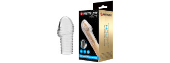 Рельефная насадка на пенис прозрачная Pretty Love BI-026291M