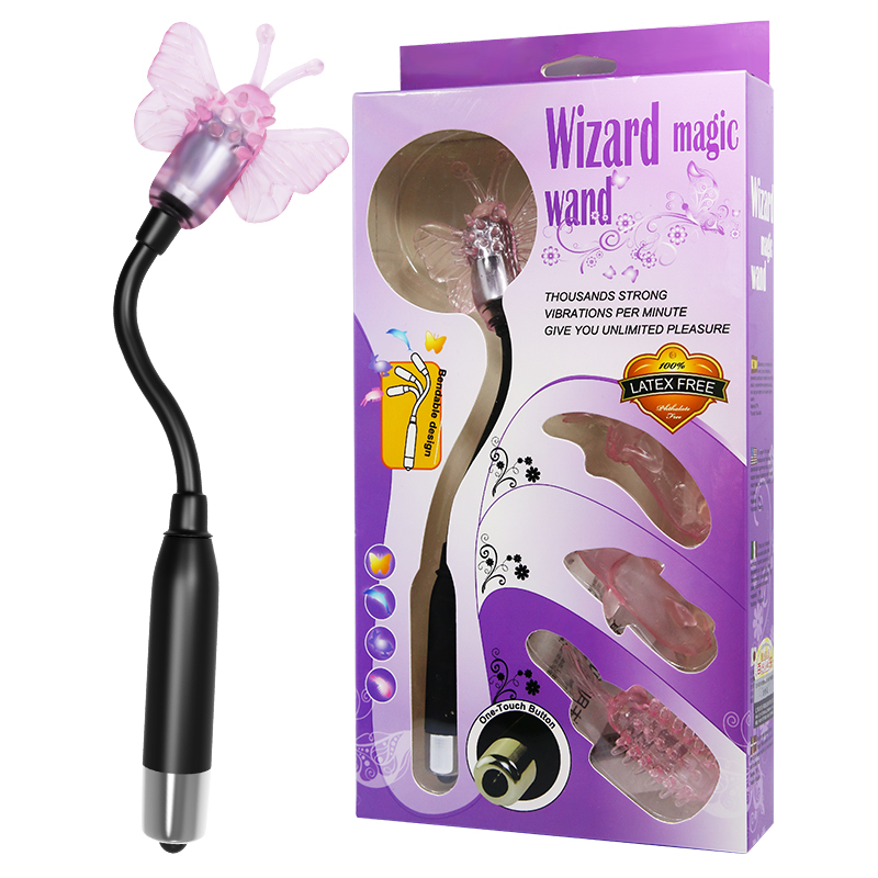 Универсальный вибростимулятор с насадками  BI-040017A