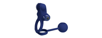 Вибрирующее кольцо с утяжеляющим шариком BI-210211-3