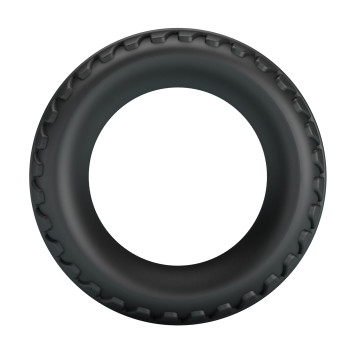 Эрекционное кольцо из силикона растягивающееся черное CRAZY BULL BI-210244