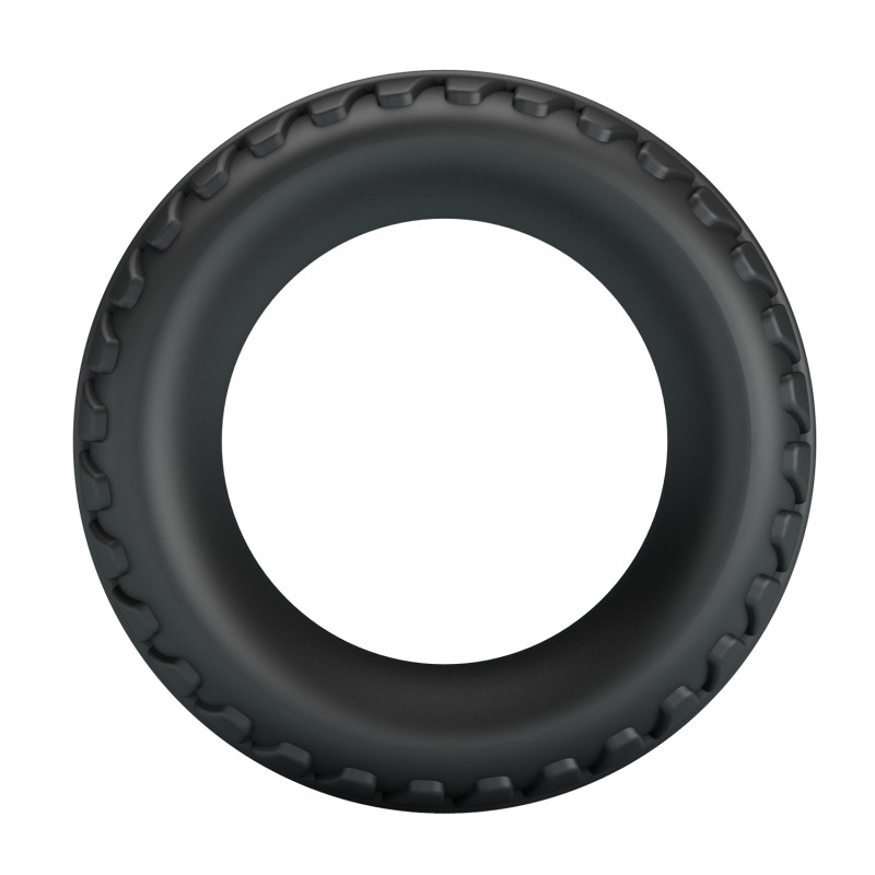 Эрекционное кольцо из силикона растягивающееся черное CRAZY BULL BI-210244