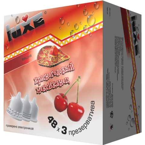 Презервативы Luxe Красноголовый мексиканец (Клубника)