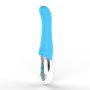 Мощный пульсирующий массажер M&M голубой 8109MA