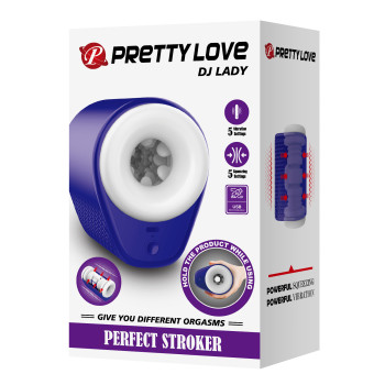 Мастурбатор с вибрацией Pretty Love DJ Lady BM-00900T96