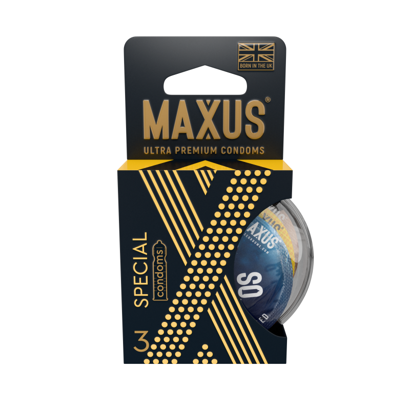 Презервативы точечно-ребристые MAXUS AIR Special №3 п/к 6082mx