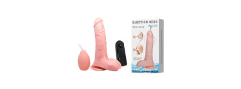 Вибратор с грушей на присоске с функцией эякуляции BW-008066AP