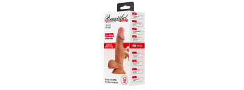 Фаллоимитатор с эффектом скользящей кожи Pretty Love BW-008108NR-1