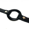 Кляп с черным кольцом кожаный 60010ars