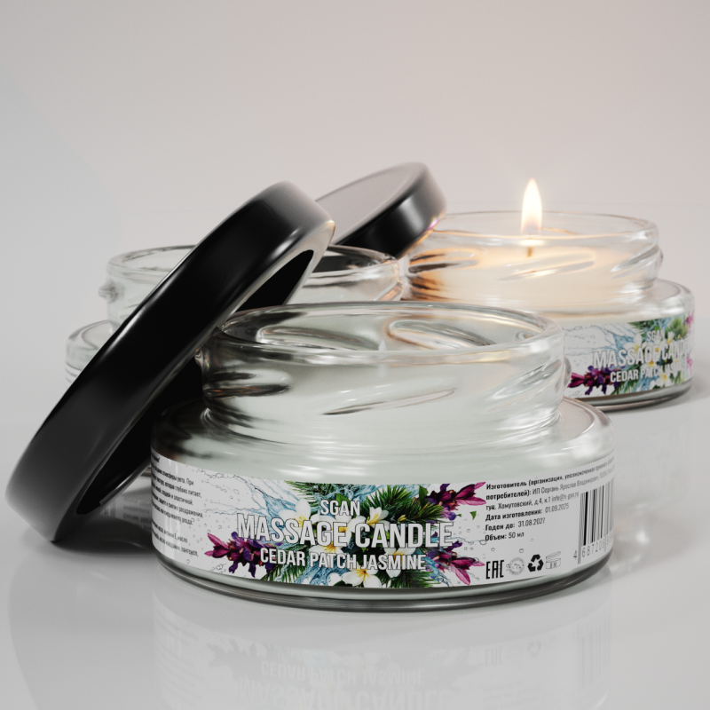 Твёрдое массажное масло SGAN Кедр-Пачули-Жасмин 50 мл 9453sg