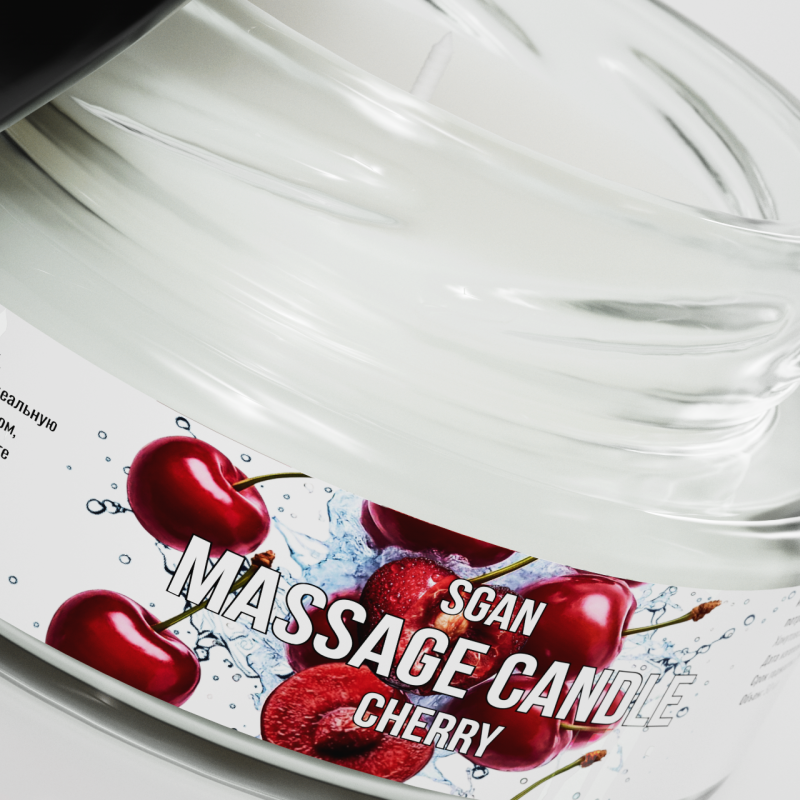 Твёрдое массажное масло SGAN Спелая вишня 50 мл 8738sg