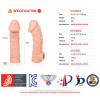 Насадка на пенис Cock Sleeve телесная с рельефом KOKOS CS-002-S