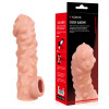 Насадка на пенис Cock Sleeve телесная с рельефом KOKOS CS-003-S