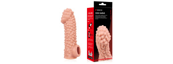 Насадка на пенис Cock Sleeve телесная с шипами KOKOS CS-004-S